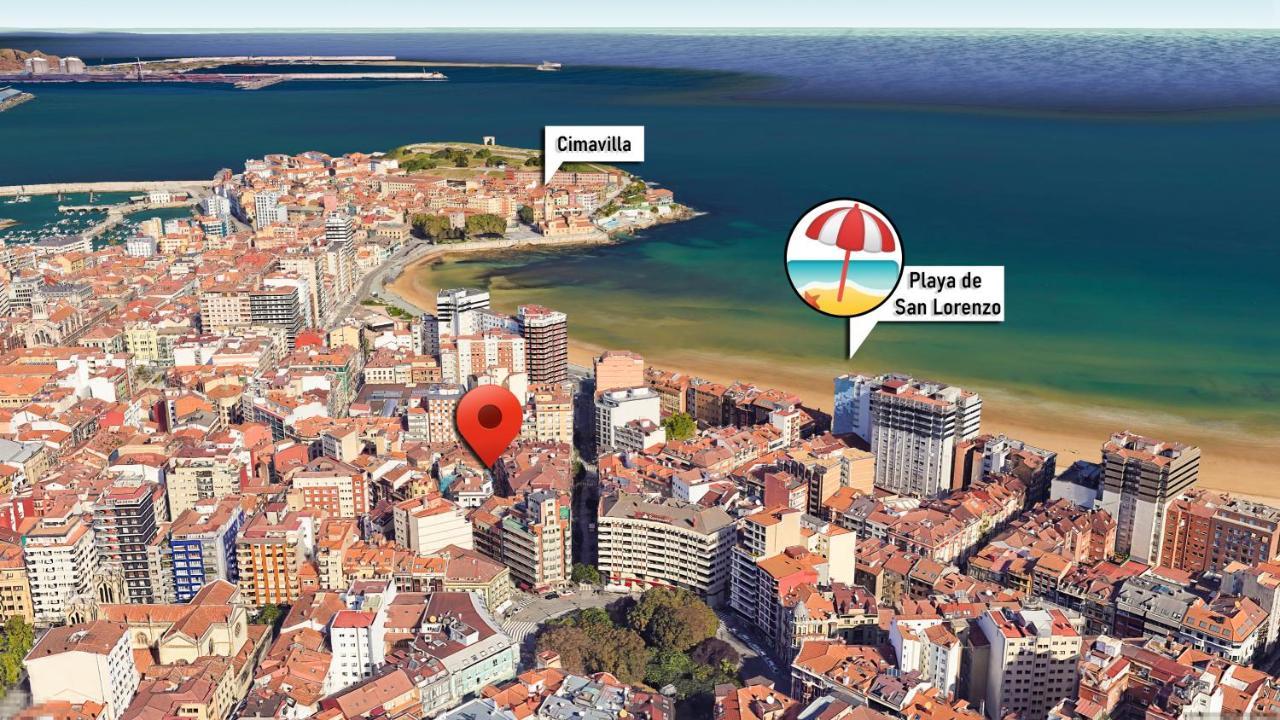 Apartamentos La Gringa Centro Gijon II Obra Nueva Con Posibilidad De Parking Luaran gambar